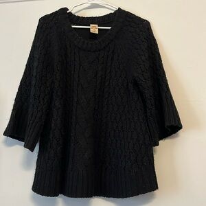 Black knit sweater